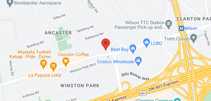 map of 624 WILSON AVE